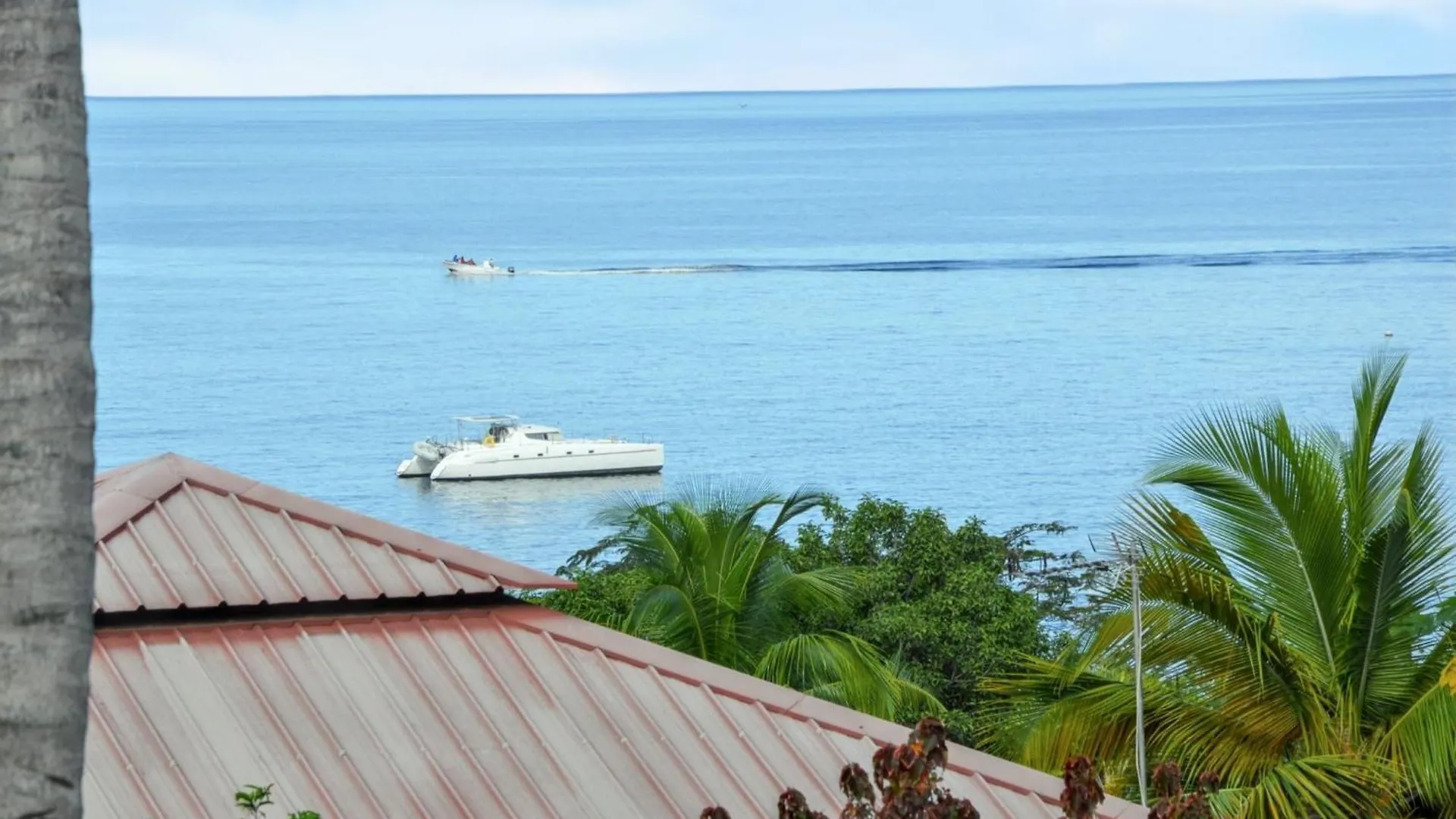 Bungalow de 2 chambres a Bouillante a 100 m de la plage avec vue sur la mer jardin amenage et wifi 0*,